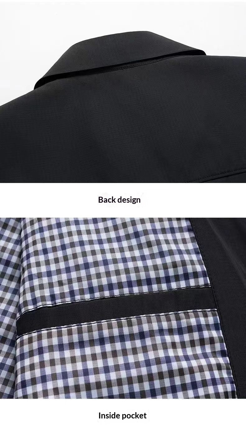 Business-Freizeitjacke mit Stehkragen