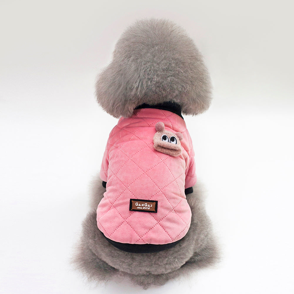Karierte Winterjacke für kleine Hunde