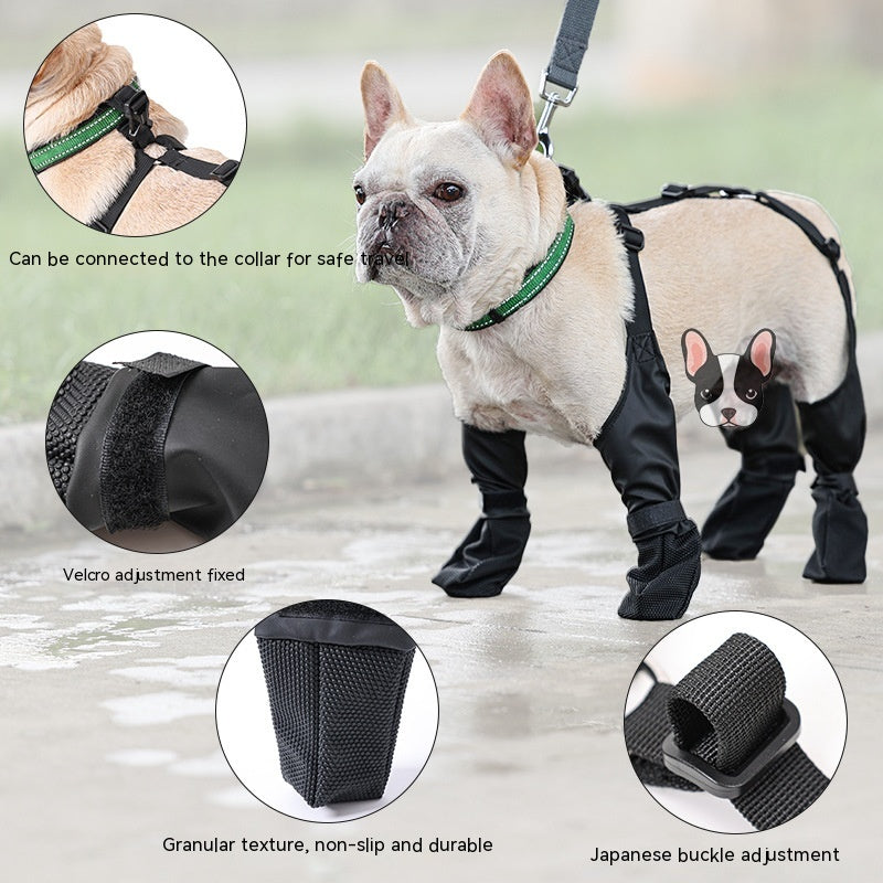 Verstellbare, rutschfeste Hunde-Outdoorschuhe