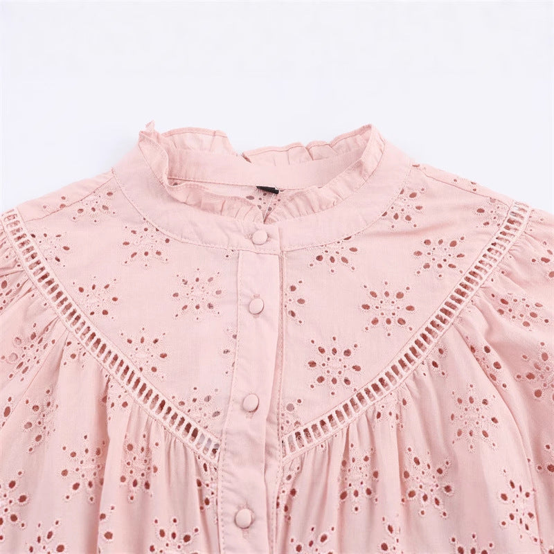 Lässiges Langarmshirt mit Stickerei | LuxeStyle