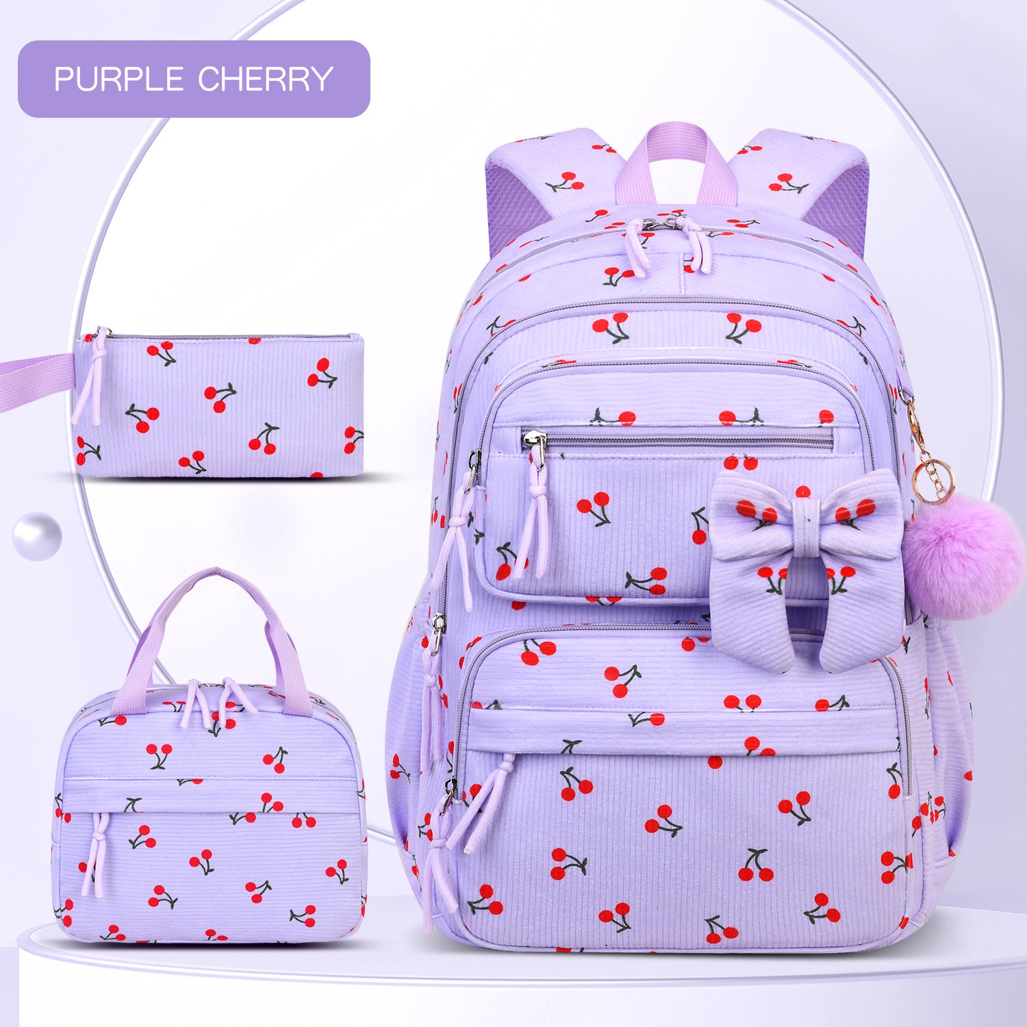 Corduroy-Rucksack-Set