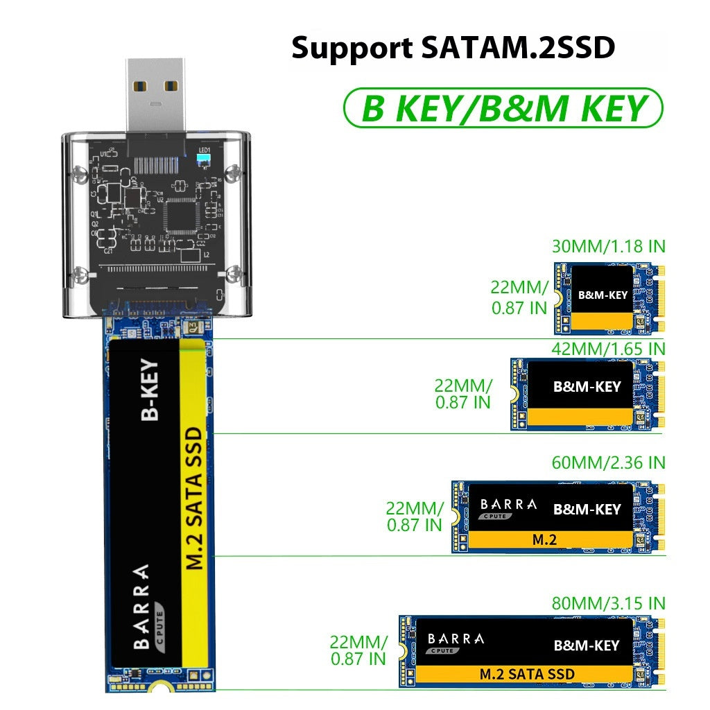USB-Festplattengehäuse transparent