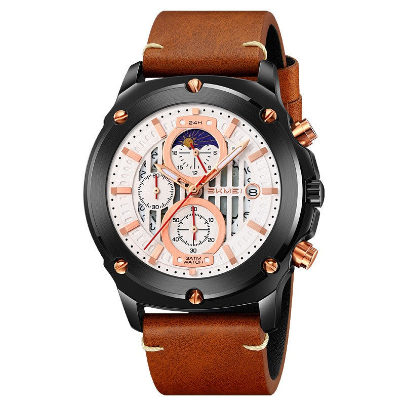 Lederarmbanduhr