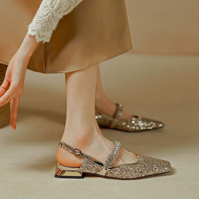 Mary Jane Pumps mit quadratischem Zehenschutz | LuxeStyle