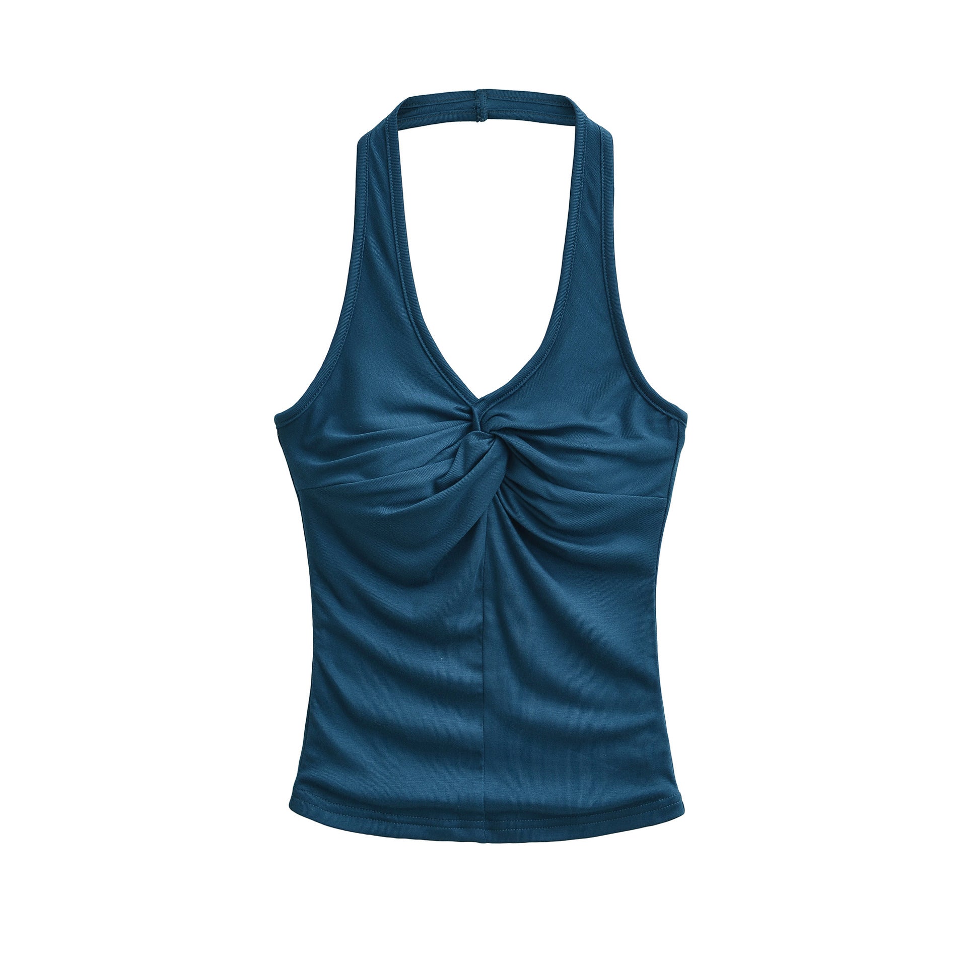Halter-Neck V-Shirt für Damen