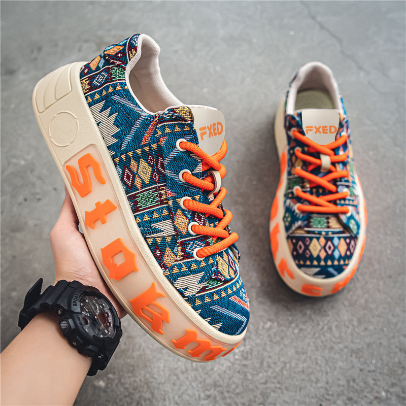Ethnische Grid Plattform Herrenschuhe – Bild 5 | LuxeStyle