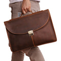 Retro Ledergurt Tasche für Laptop & Bücher | LuxeStyle