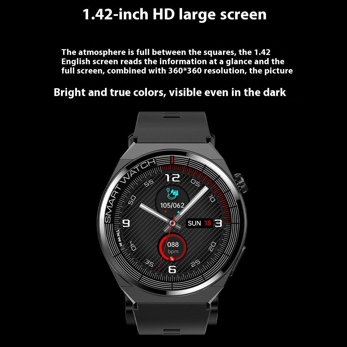 Smartwatch mit Blutdruckmessung & Sprachfunktion | LuxeStyle