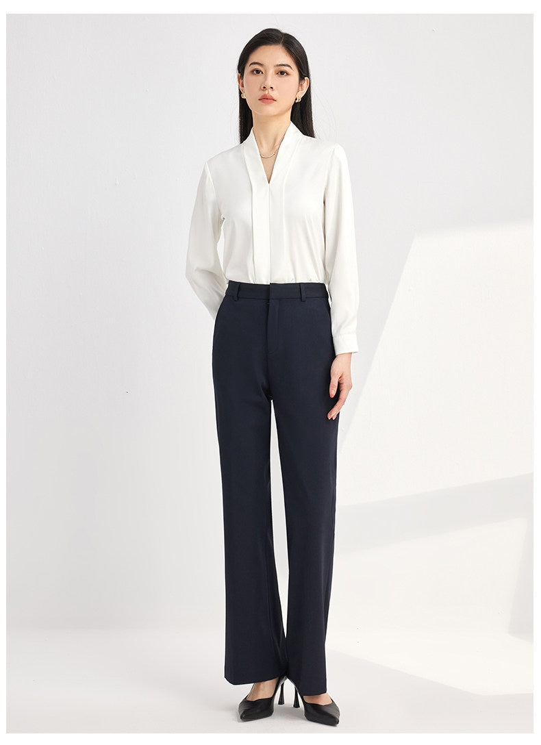 Elegante Palazzo Hose mit weitem Bein