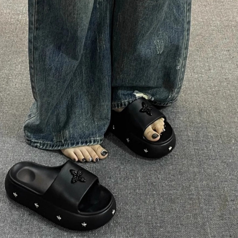 Plateau-Slipper für Damen