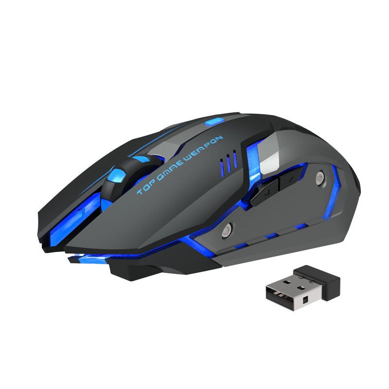 Drahtlose Gaming-Maus, stumm und ergonomisch