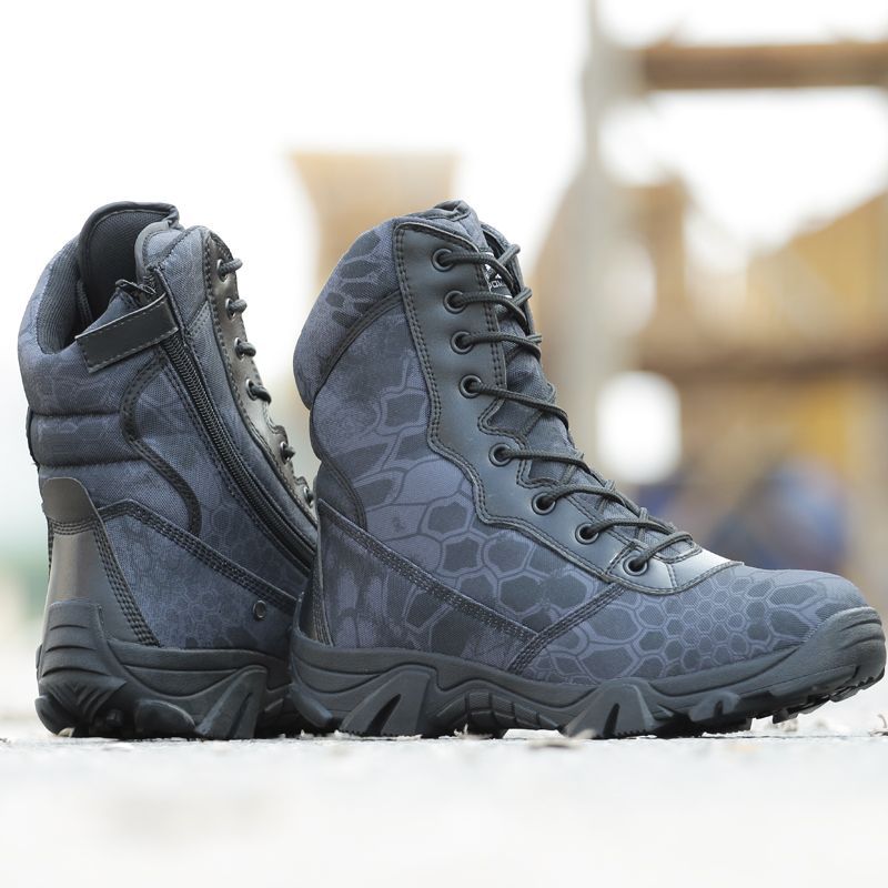 Camo-Python-Stiefel