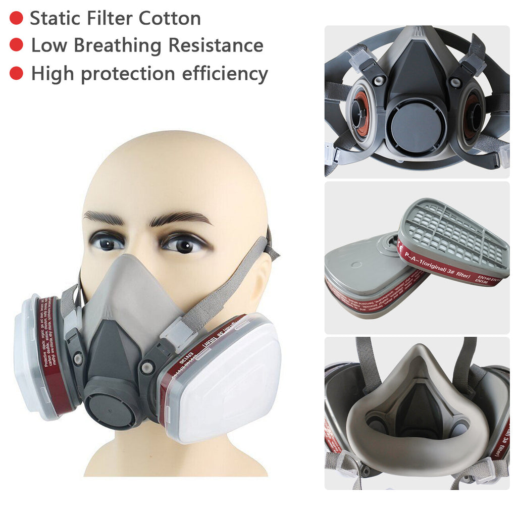 7in1 Halbmaske mit Filter für Arbeitsschutz