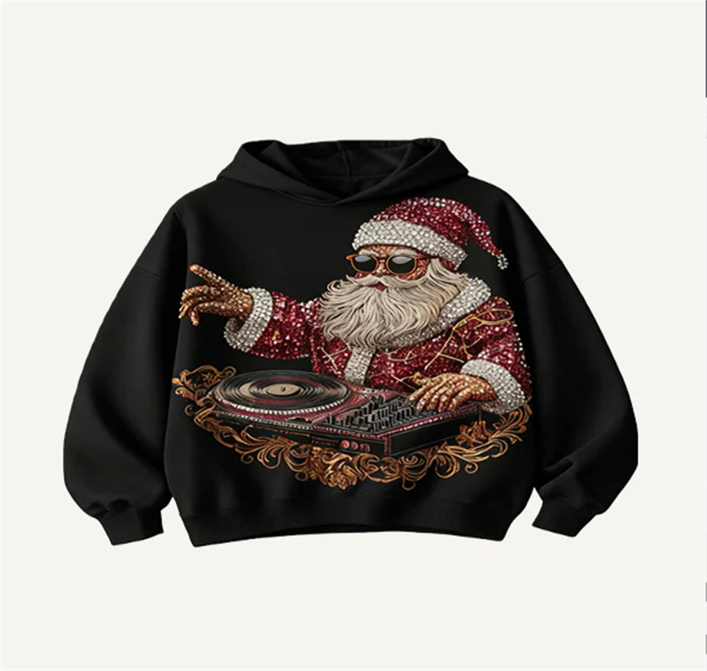 Freizeit-Pullover aus Polyester mit Druck – Bild 2 | LuxeStyle