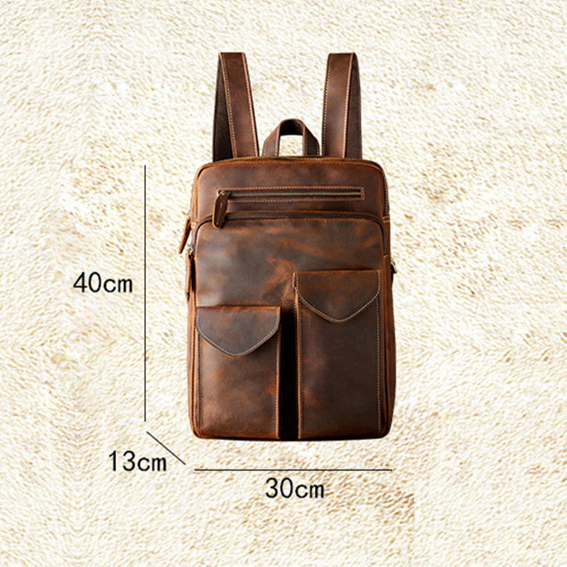 Herren Rucksack aus Crazy Horse Leder – Bild 6 | LuxeStyle