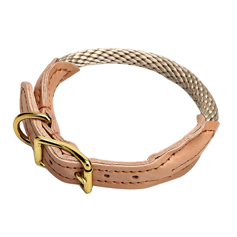Verstellbares Hundehalsband aus Nylon und Rindsleder – Bild 5 | LuxeStyle