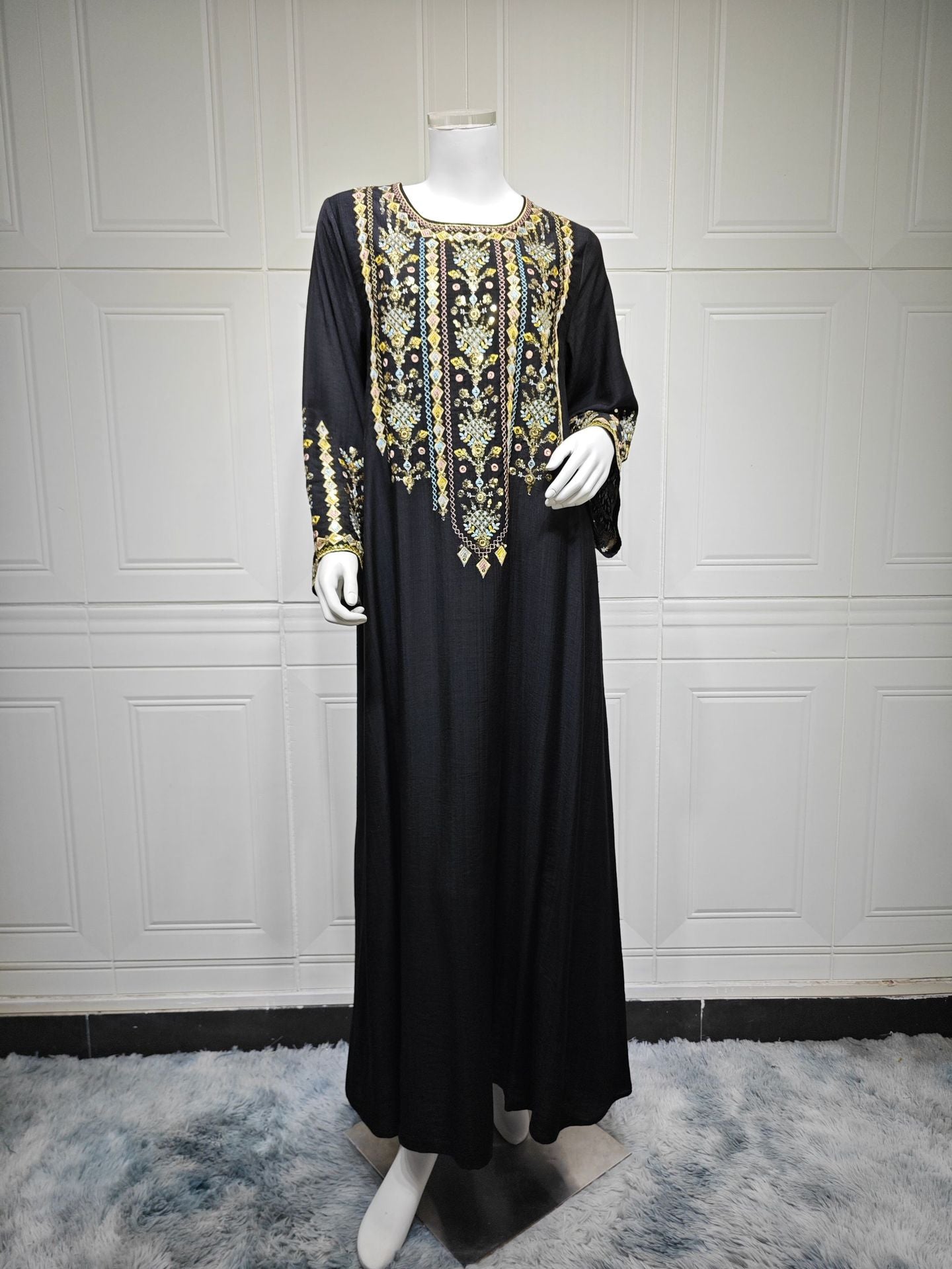 Besticktes Maxikleid für Damen