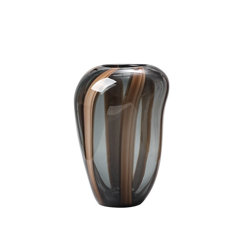 Gestreifte Hydroponik-Vase aus Glas – Bild 6 | LuxeStyle