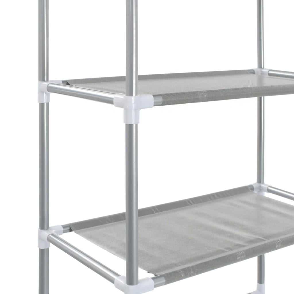 Waschmaschinenregal mit 3 Tablaren, Silber