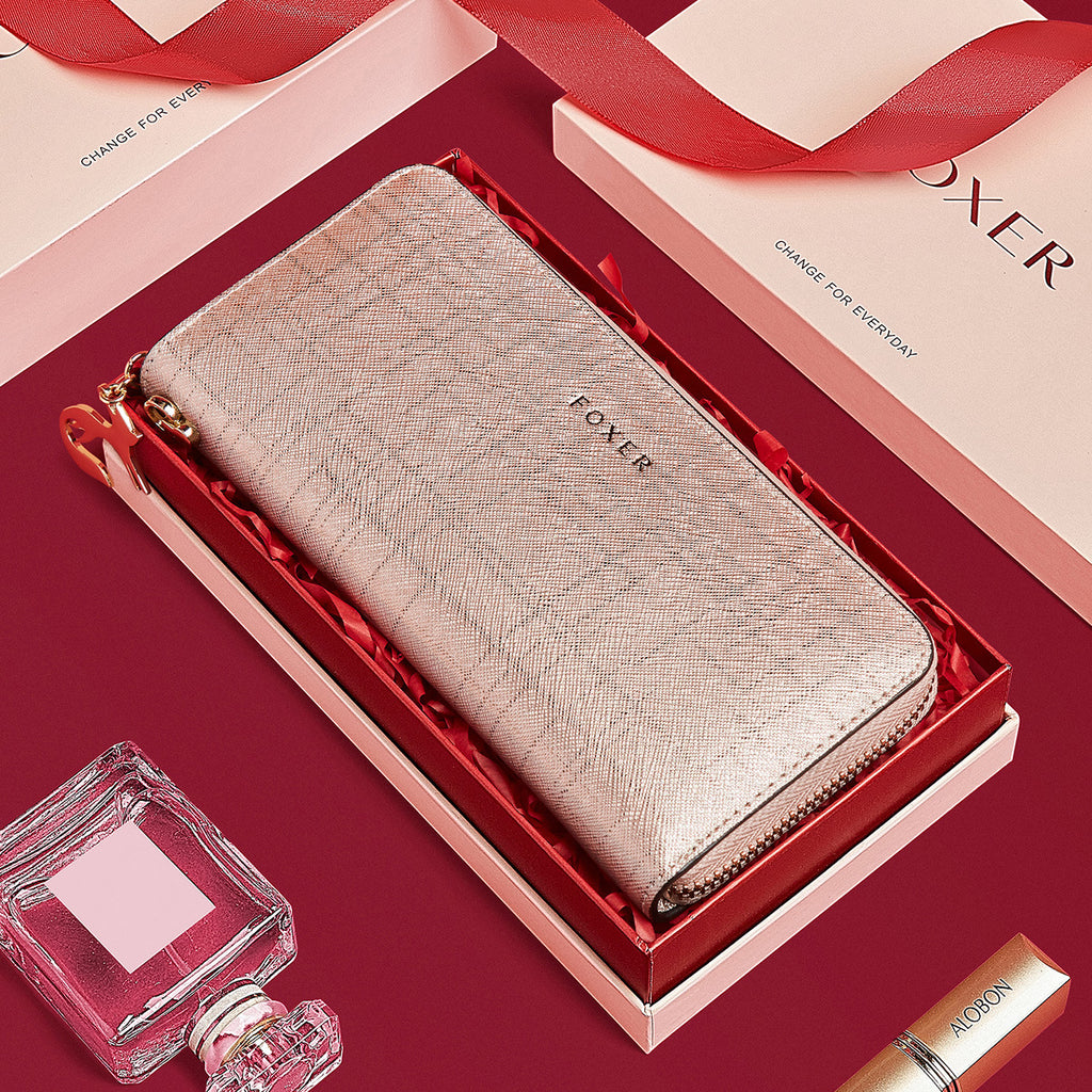 Geldbörse mit mehreren Kartenfächern aus Leder – Bild 3 | LuxeStyle