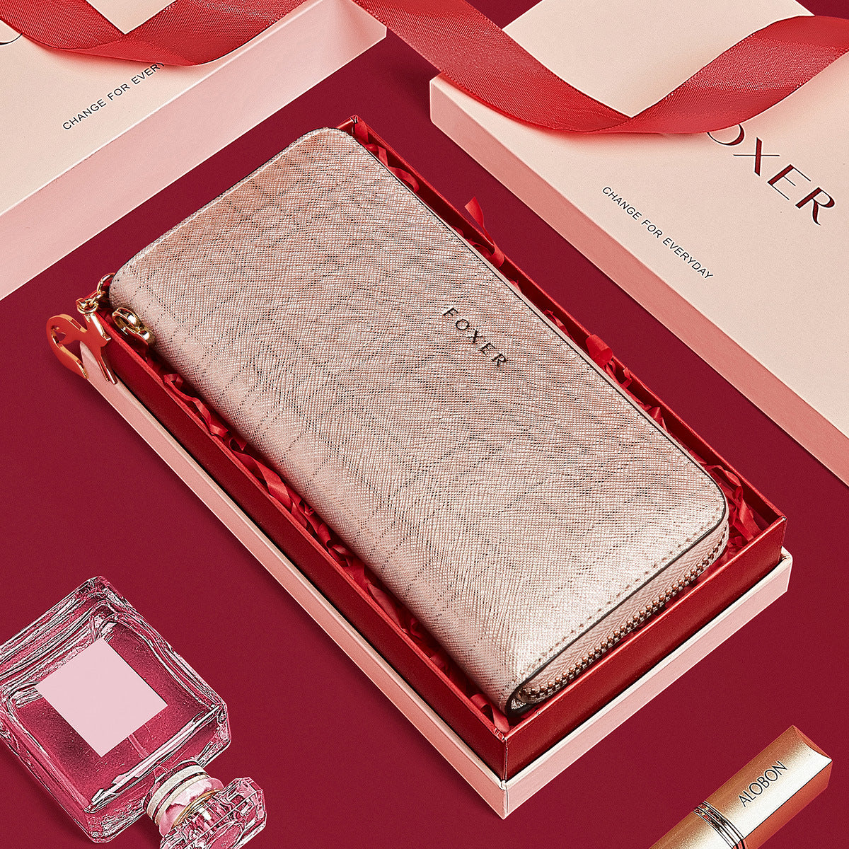 Geldbörse mit mehreren Kartenfächern aus Leder – Bild 3 | LuxeStyle