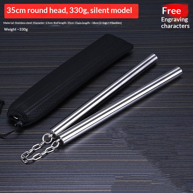 Edelstahl Nunchaku, 35 cm