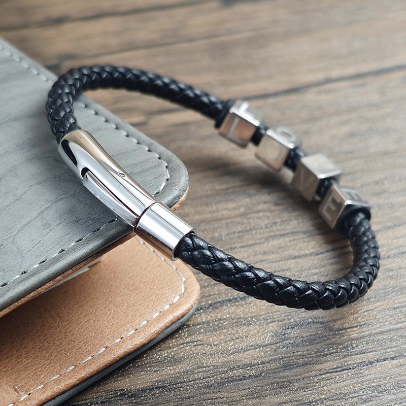 Stahl-Liebesbrief-Armband – Bild 1 | LuxeStyle