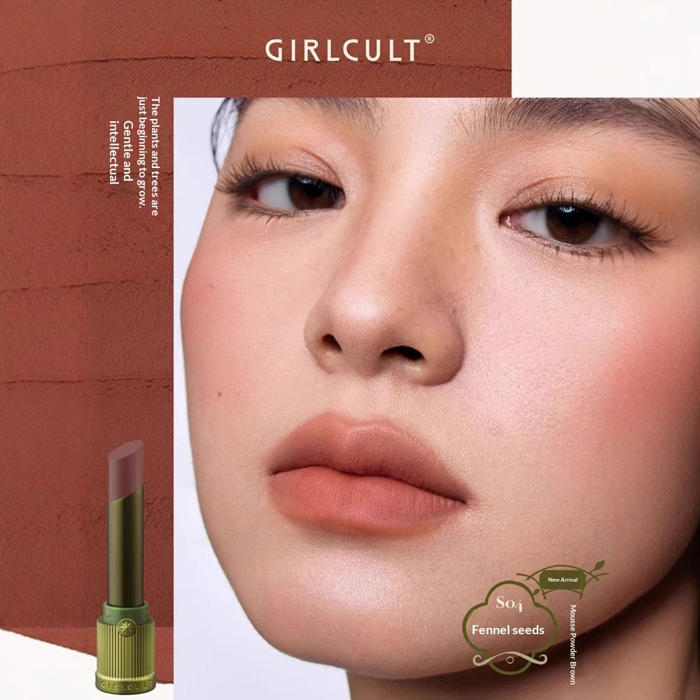 Matte Naturbraun Lippenstift für helle Haut