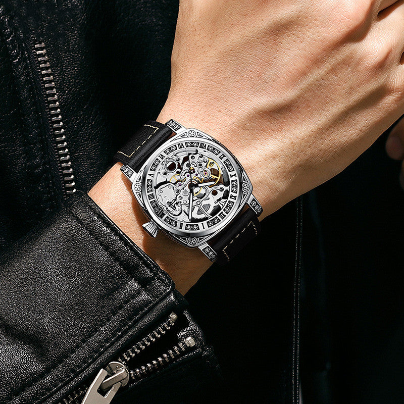 Luminous Fashion Leder Herrenuhr – Bild 2 | LuxeStyle