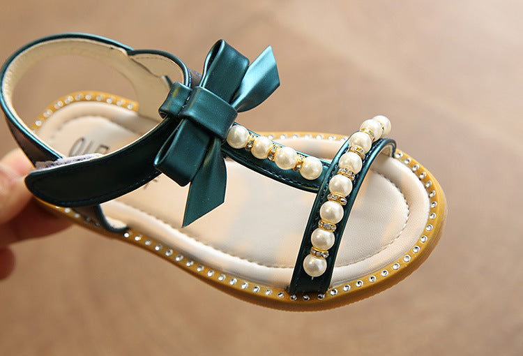 Mädchen Prinzessin Sandalen mit Perlen – Bild 7 | LuxeStyle