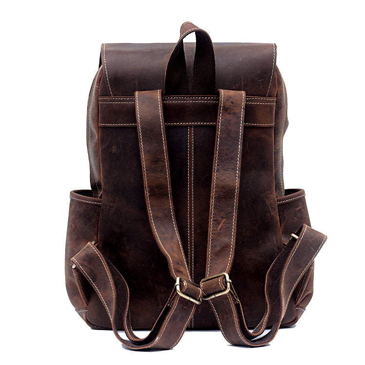 Lederrucksack «Crazy Horse» im Retro-Stil – Bild 9 | LuxeStyle
