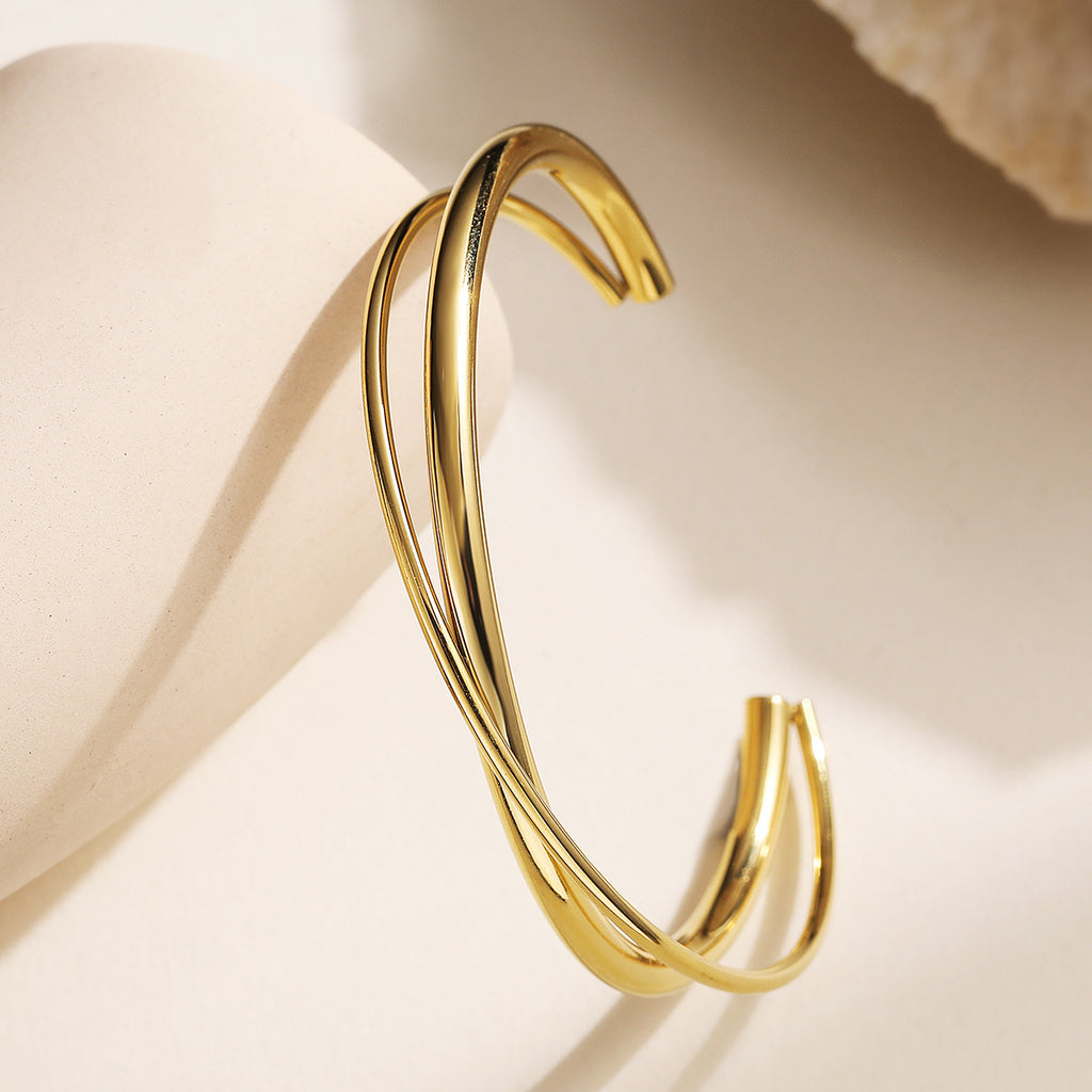 Personalisiertes Kreuzarmband aus Edelstahl – Bild 5 | LuxeStyle