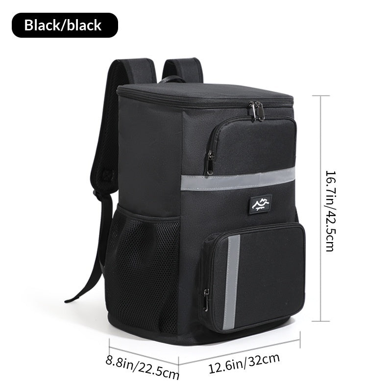 Rucksack aus Oxford-Stoff, schwarz – Bild 7 | LuxeStyle