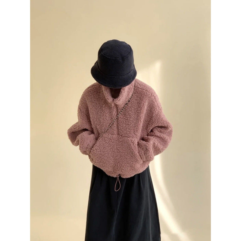 Eleganter Half-Zip Pullover mit Stehkragen