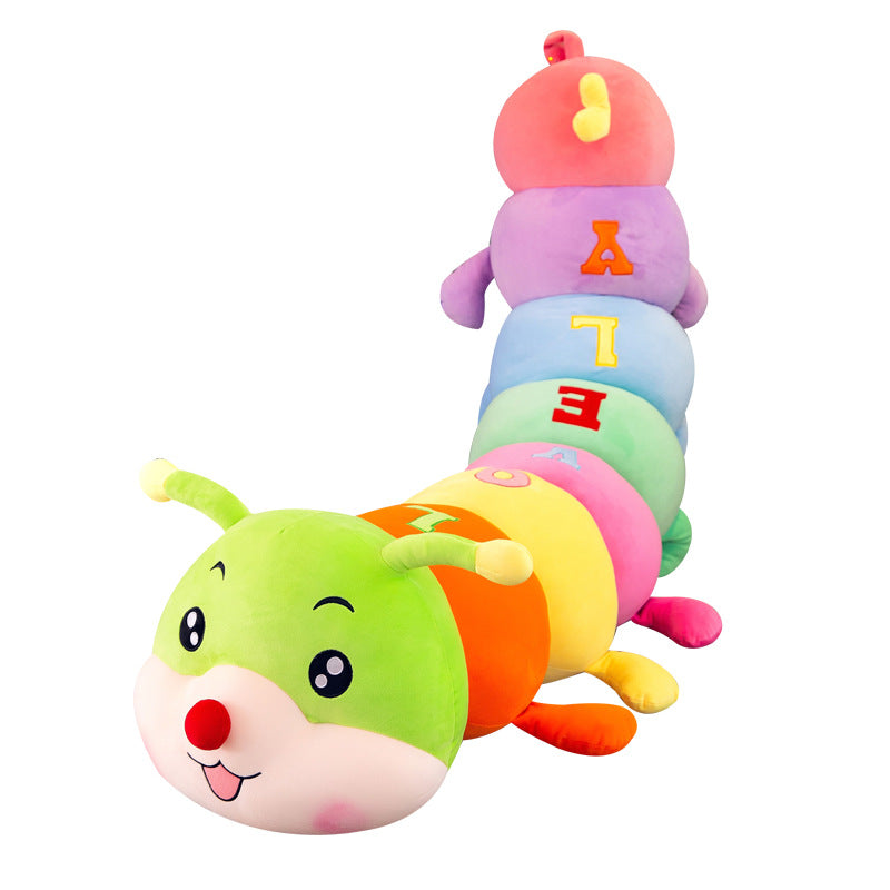 Niedliches Raupen-Kuschelkissen
