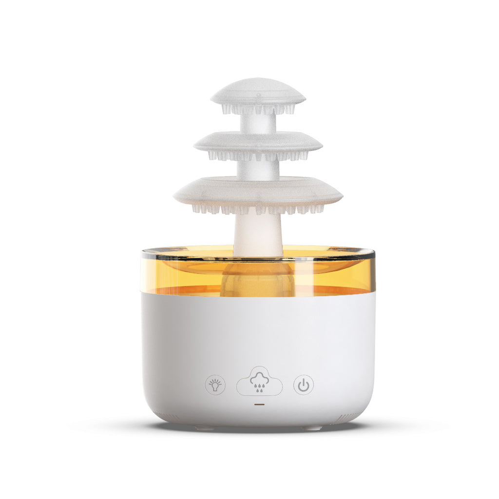 Regenwolken-Aroma-Diffuser weiss