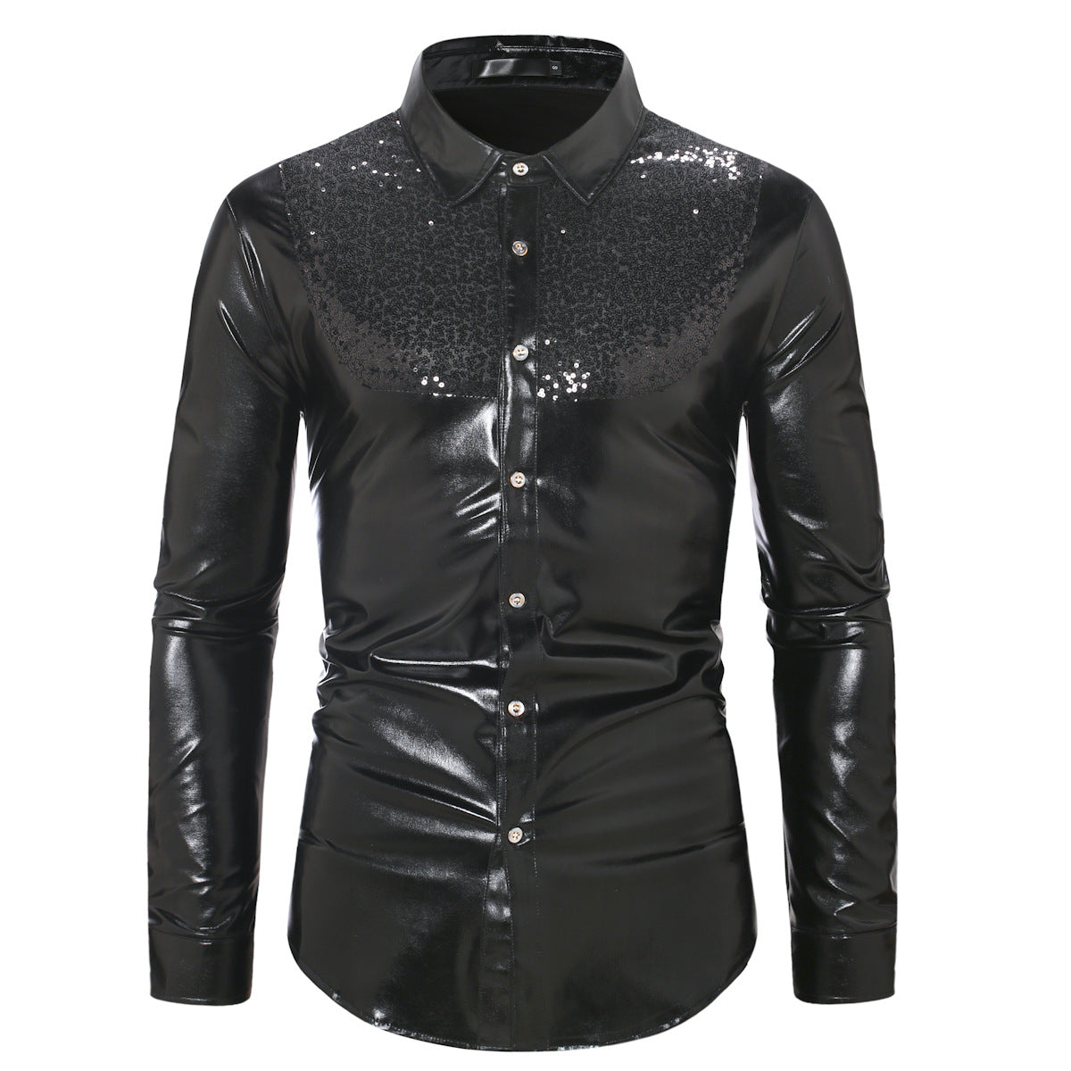 Pailletten Disco Hemd für Teenager – Bild 7 | LuxeStyle