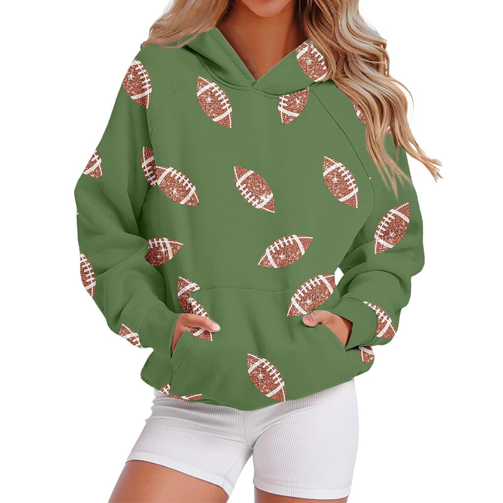 Kapuzen-Sweatshirt mit Baseball-Design