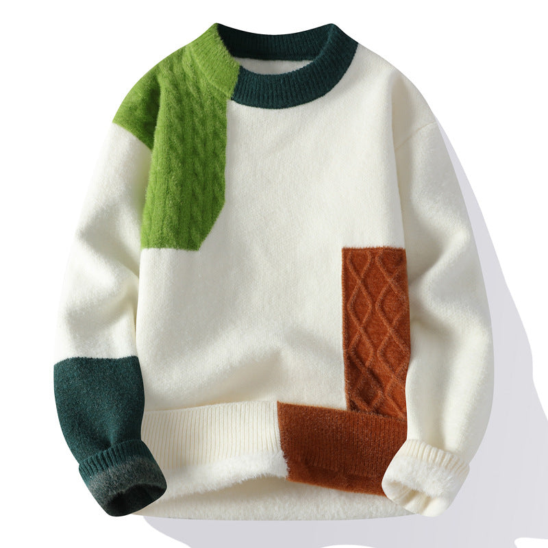 Herren Freizeit Pullover mit Rundhals