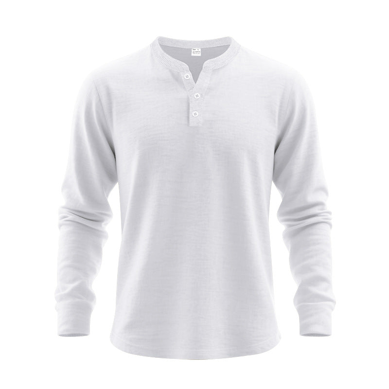 Herren Langarm Henley Shirt – Bild 13 | LuxeStyle