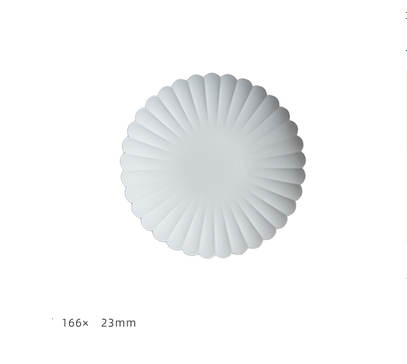 Grau-weisser Chrysanthemen-Essteller – Bild 9 | LuxeStyle