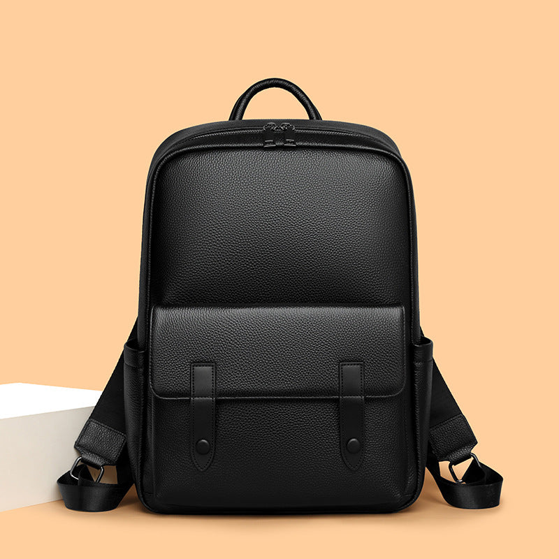 Grosses Leder-Rucksack-Set