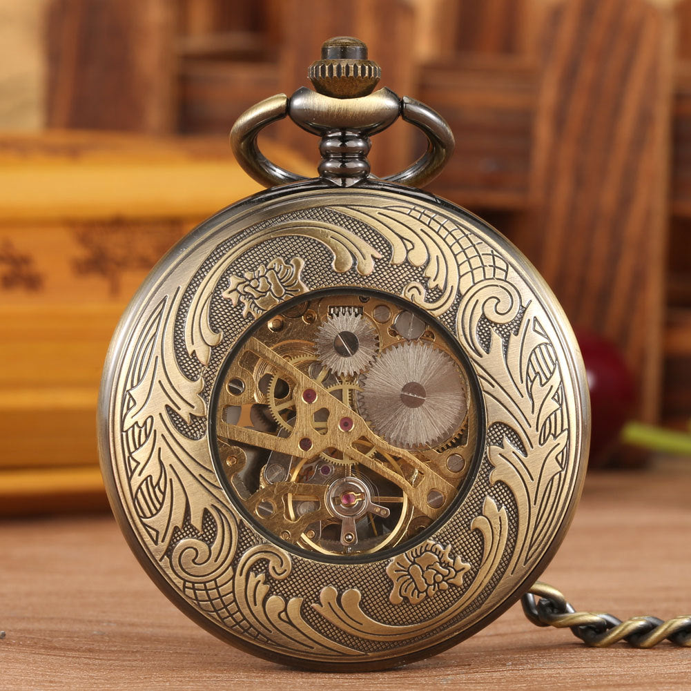 Mechanische Taschenuhr mit römischen Ziffern – Ref. CJ-2603220755131624500 – Ansicht 2
