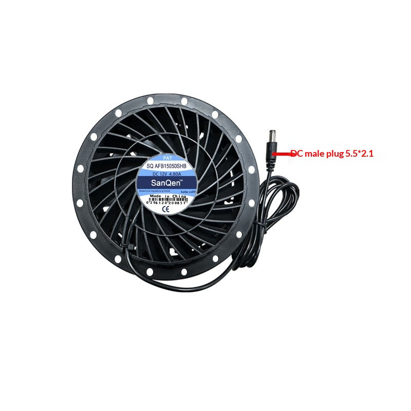 Runder 12V Kühlventilator mit Drehzahlregler