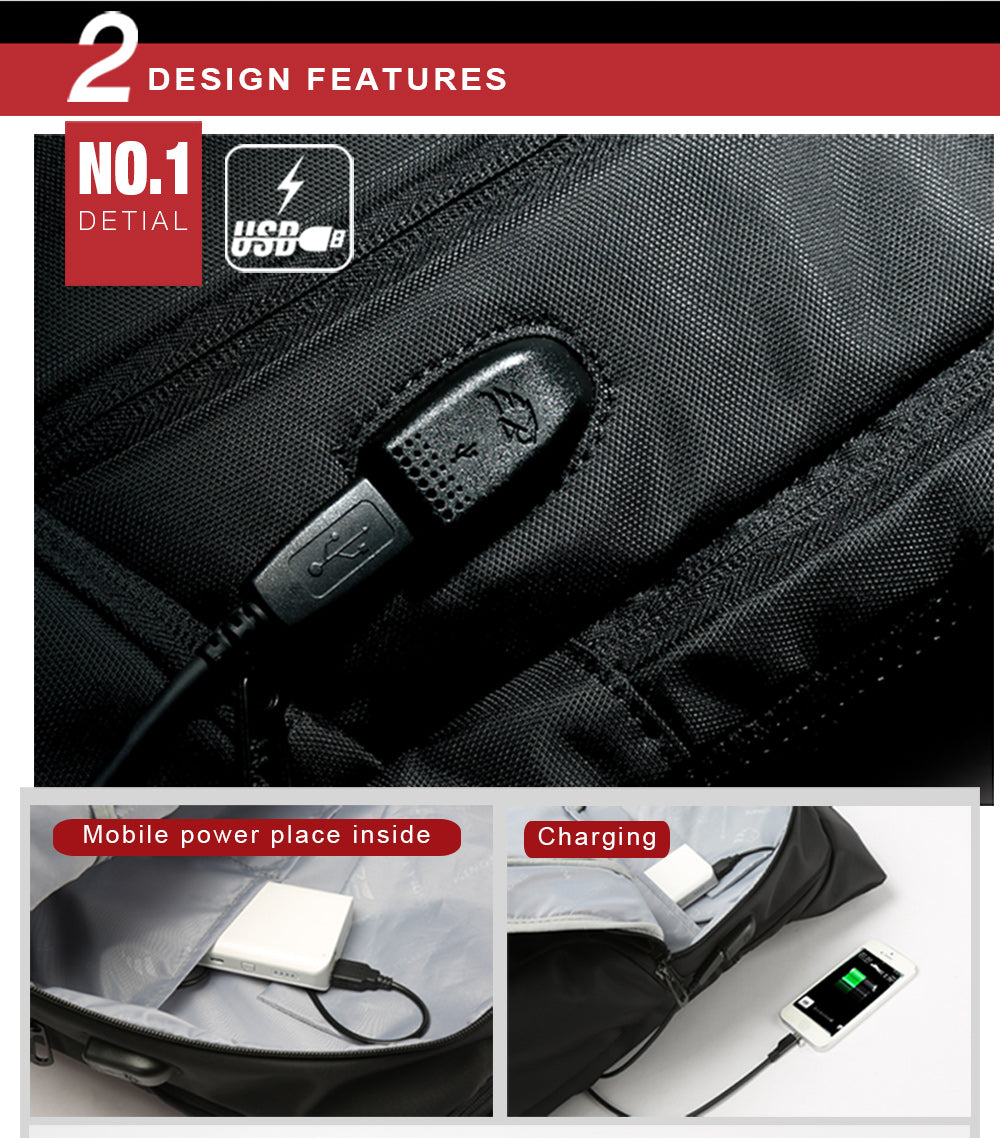 USB-Lade-Rucksack wasserdicht 15" – Bild 16 | LuxeStyle
