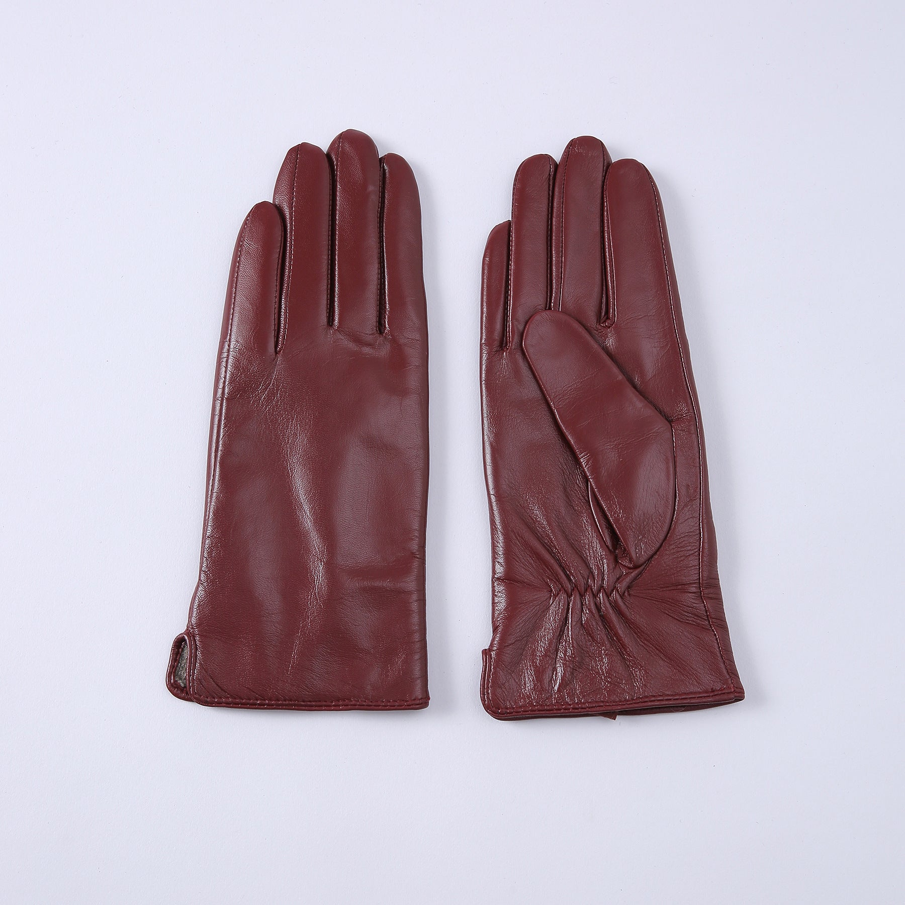 Warme Lederhandschuhe mit Fleecefutter