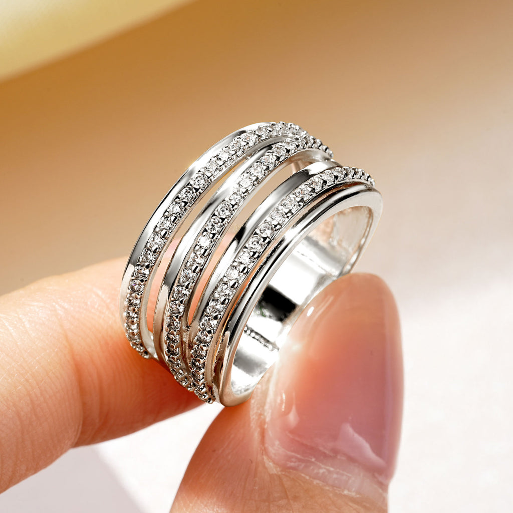 Geometrischer Mehrschicht-Fingerring