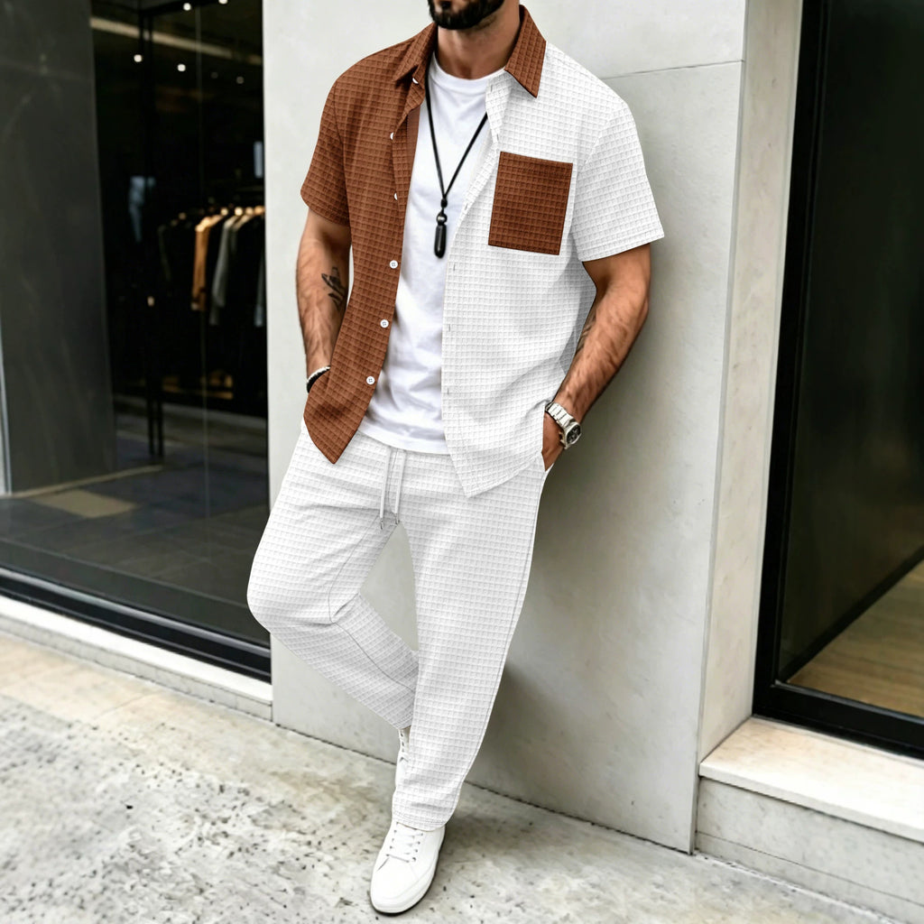 Herren-Set «Resort» · Kurzarm-Hemd + Hose
