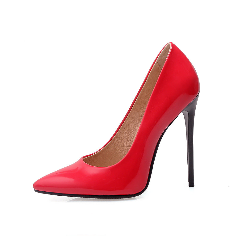 Spitze Stiletto-Pumps mit hohem Absatz