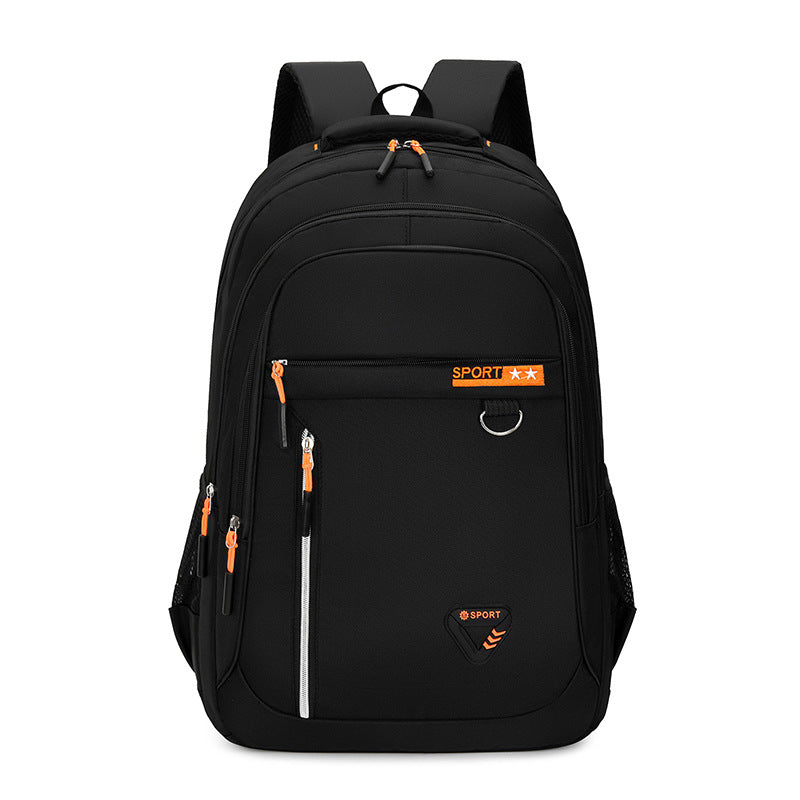 Oxford-Stoff Schulrucksack mit Luftkissengurt – Bild 2 | LuxeStyle
